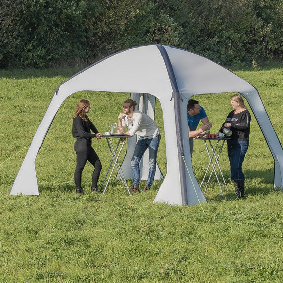 Proplus PartyTent gonflable 365 x 365 cm gris clair