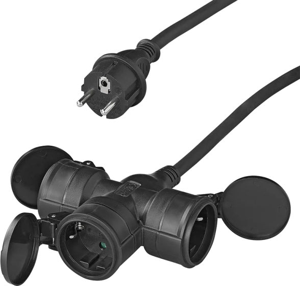 Câble d'extension Proplus Schuko 3 fois 20 mètres 3x1,5 mm² noir