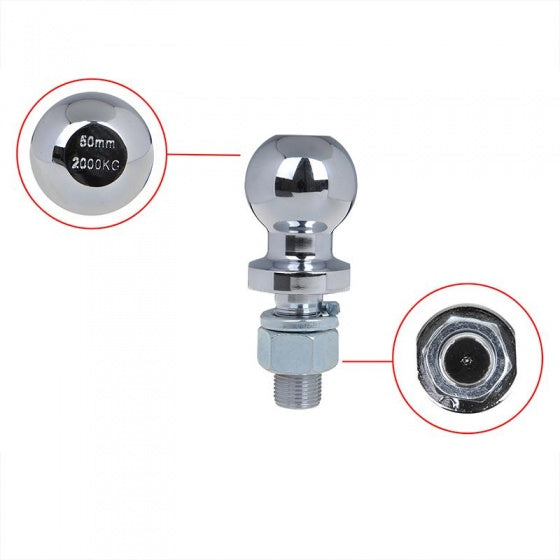 Proplus Towbar Bullet 50 mm Straight M22 en blister argent