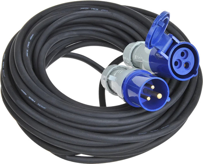 Câble d'extension Proplus CEE 20 mètres 3x2,5 mm² bleu noir
