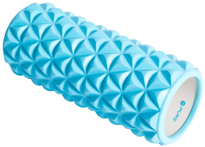 Pure2Improve Yogaroller 33 x 14 cm EVA PVC Bleu clair blanc