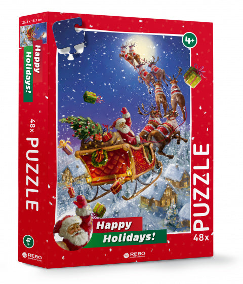 Rebo Productions Santa Legpuzzel Junior Carton 48 Pieces