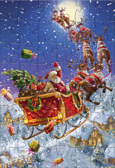 Rebo Productions Santa Legpuzzel Junior Carton 48 Pieces