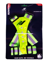 Rucanor LED Running Vest Unisexe Neongeel OneSize