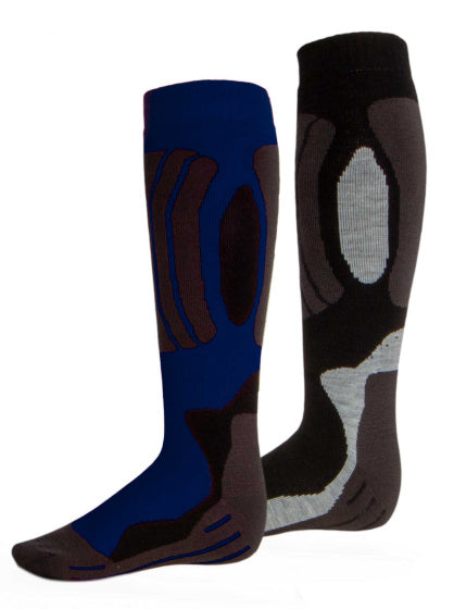 Chaussettes de ski Rucanor Svindal 2 pack Unisexe Black Blue Taille 39-42