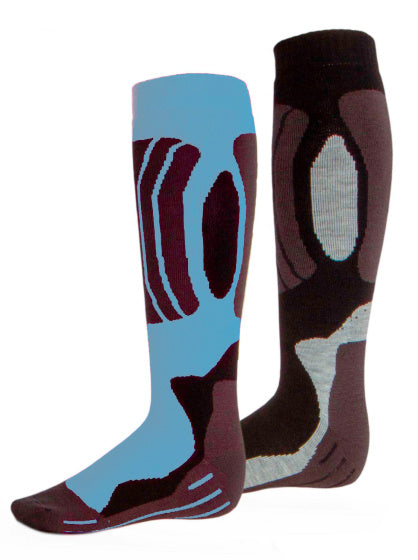 Chaussettes de ski Rucanor Svindal 2 pack Unisexe noir noir bleu taille 39-42