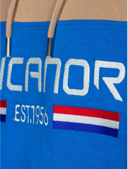 Rucanor Trevor Pull à sweat à capuche Blue Beige Bley Taille xl