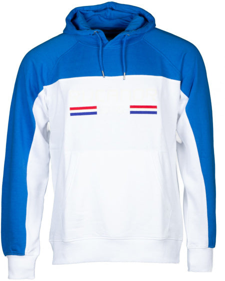 Rucanor Trevor Pull à sweat à capuche Blue Blanc White Taille xl