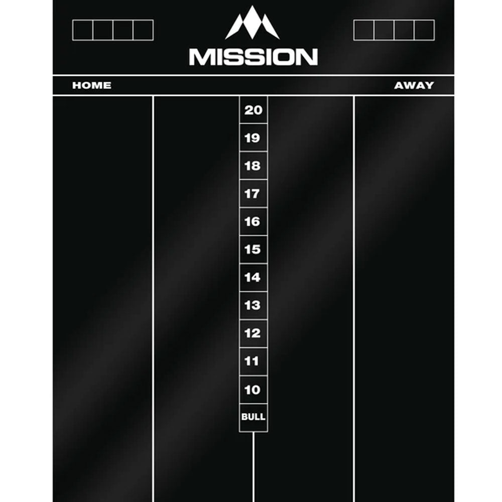 Cartes de marqueur de mission Black 50x40