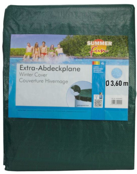 Tapis d'hiver amusant d'été autour de 360 ​​cm vert