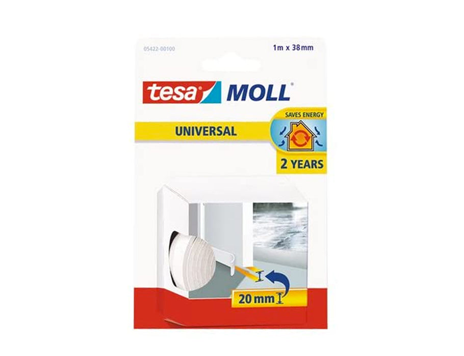 Sangle Tesa Tour Porte intérieure 1m x 38 mm sur rouleau blanc