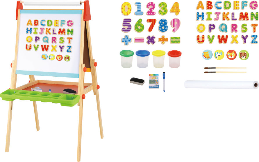 Toky Toy 2 en 1 Magnet Blackboard éducatif 56 pièces