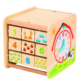 Toky Toy Houten Activities Cube Farm 18 mois 2 parties