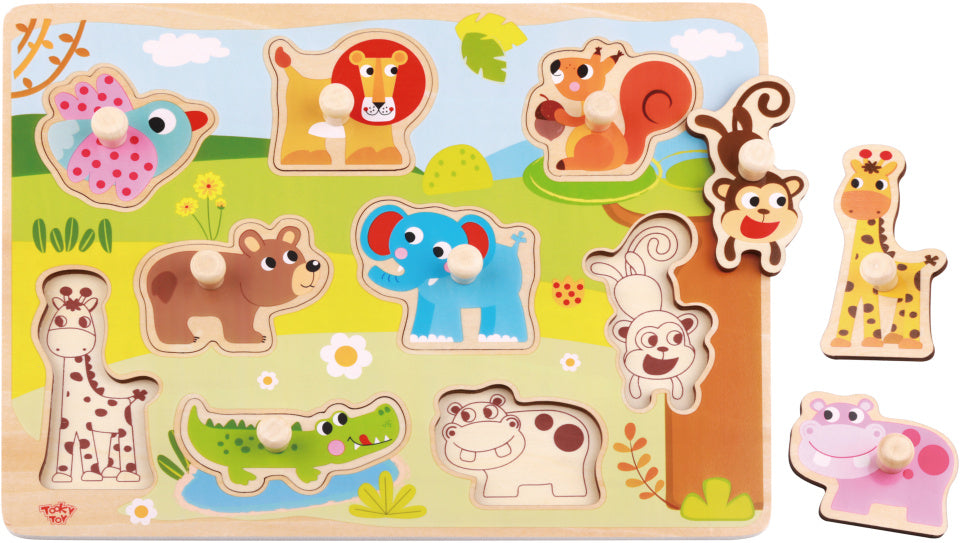Toky Toy Educational Form Puzzle Animaux 10 pièces