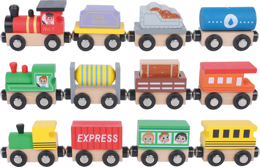 Train Toky Toy Wooden Train 13 pièces