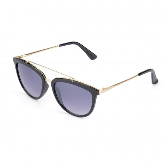 Lunettes de soleil de plage urbaine dames miku noir or