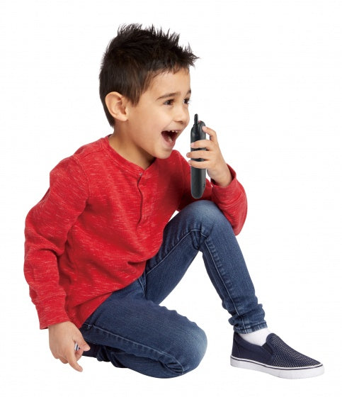 Vtech walkie talkie kiditalkie 27,9 cm bleu jaune 2 pièces