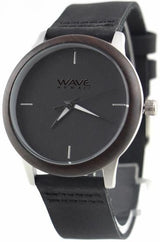 Vague hawaii watch citoyen miyota dames 4 cm en cuir en bois noir