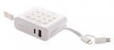 Powerbank de collection XD avec chargeur sans fil 7,2 cm blanc