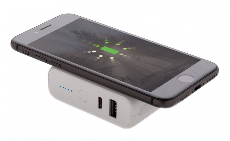 Powerbank de collection XD avec chargeur sans fil 7,2 cm blanc