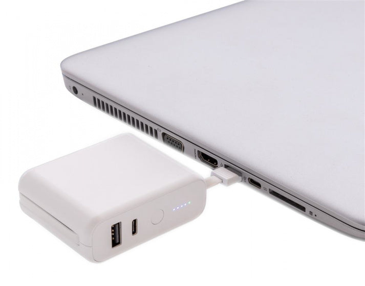 Powerbank de collection XD avec chargeur sans fil 7,2 cm blanc