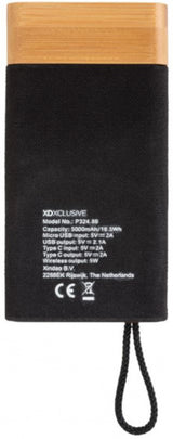 XD xclusif Powerbank Bamboo x 5000 mAh Bamboo noir naturel