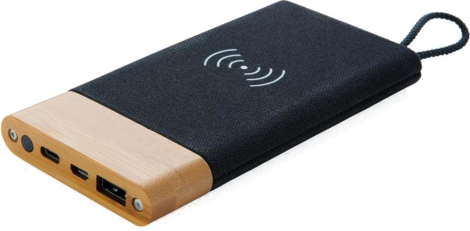 XD xclusif Powerbank Bamboo x 5000 mAh Bamboo noir naturel