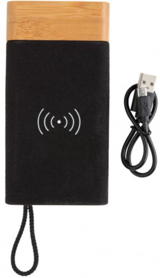 XD xclusif Powerbank Bamboo x 5000 mAh Bamboo noir naturel