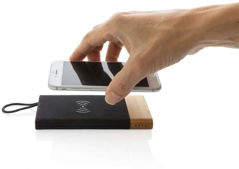 XD xclusif Powerbank Bamboo x 5000 mAh Bamboo noir naturel